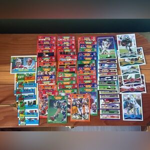 NFL Football Card Lot Vintage & Modern Stars Joe Montana Cris Carter 66 Cards